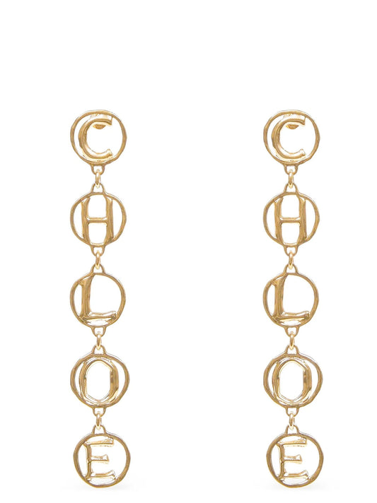 Chloé Script Earrings