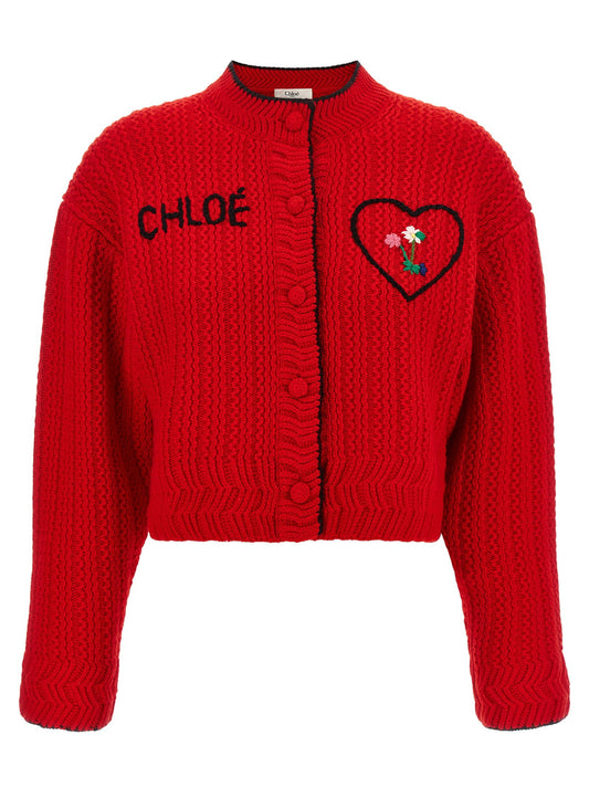 Chloé Embroidery Cardigan