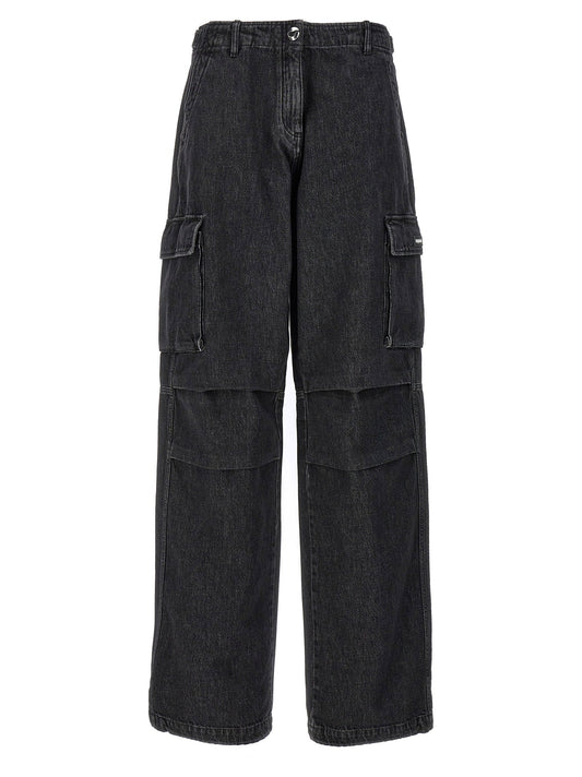 Coperni Denim Wide Leg Cargo Jeans