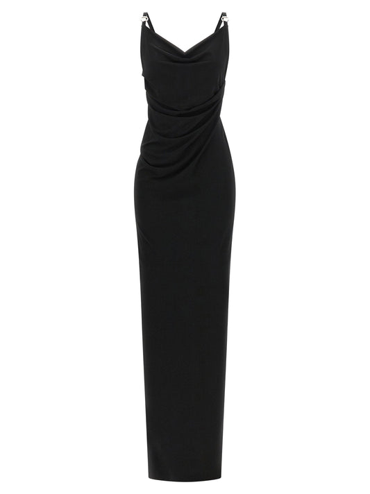 Coperni Metallic Logo Dress