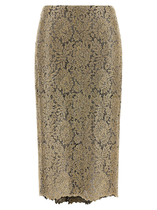 Ermanno Scervino Embroidered Tulle Skirt
