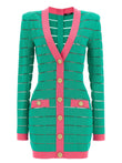 Balmain Two-tone Knit Dress