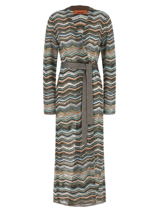 Missoni Chevron Lamé Cardigan