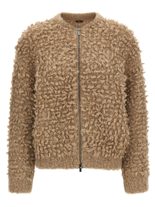 Peserico Lurex Bouclé Bomber Jacket