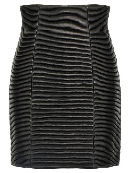 Balmain Hw Rolled Skirt