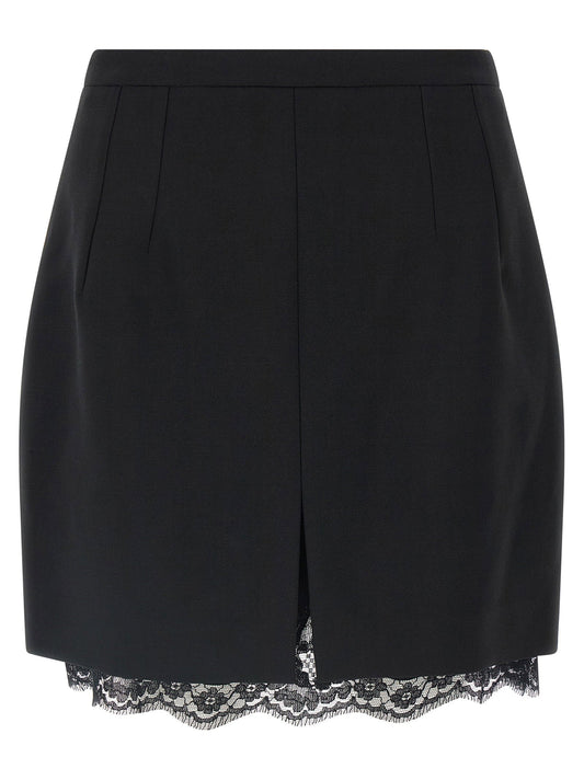 Dolce & Gabbana Double Crêpe Wool Skirt