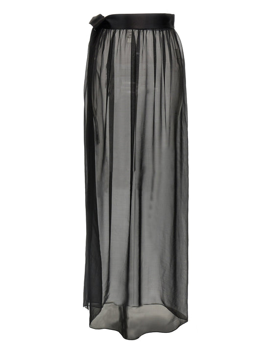 Dolce & Gabbana Chiffon Long Skirt