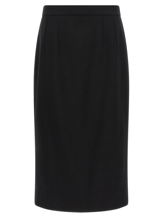 Dolce & Gabbana Stretch Wool Skirt