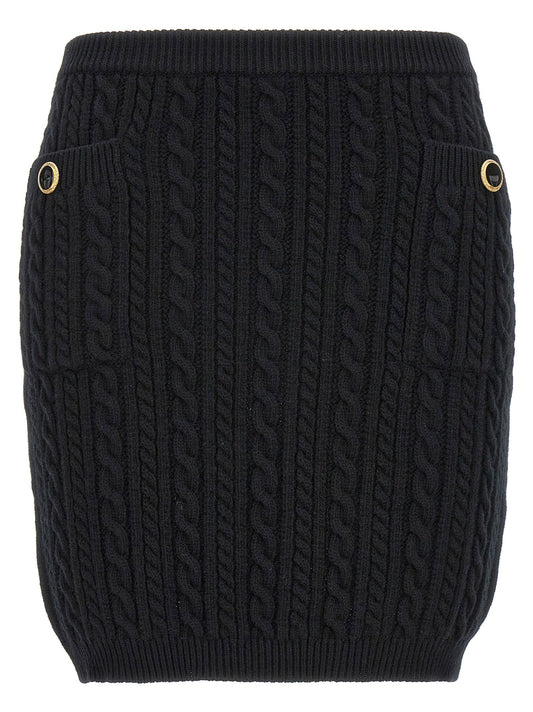 Alessandra Rich Button Skirt