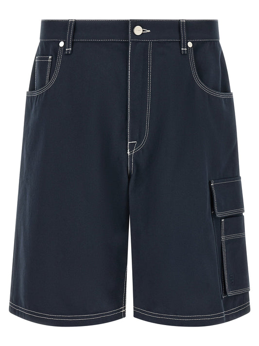 Fendi Bermuda Cargo Canvas Shorts