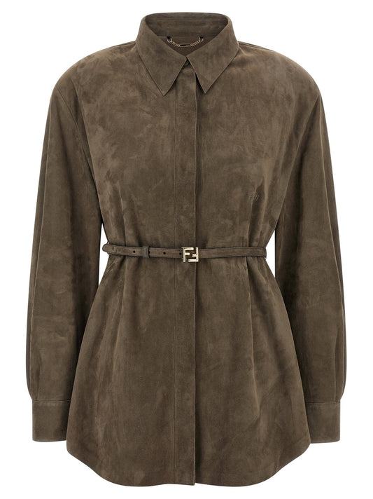 Fendi Suede Shirt