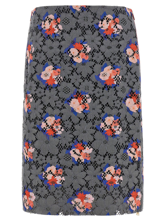 Fendi Bouquet Lace Skirt
