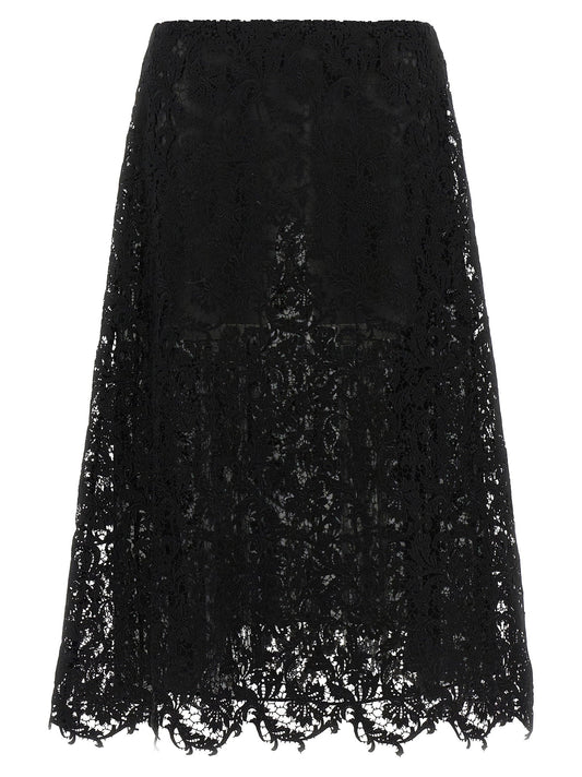 Fendi Macramé Lace Skirt