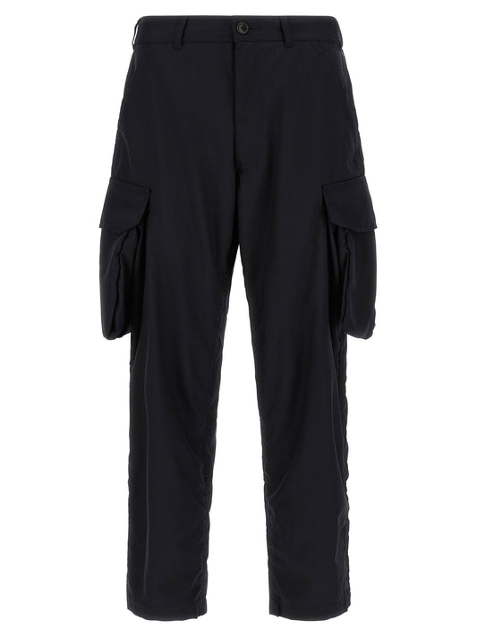 Comme Des Garcons Shirt Pinstriped Cargo Pants