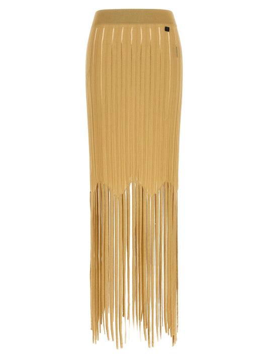 Balmain Fringed Skirt