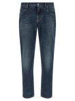 Dolce & Gabbana Logo Embroidery Jeans