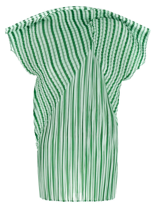 Issey Miyake Generic Stripes (machine Pleats) Top