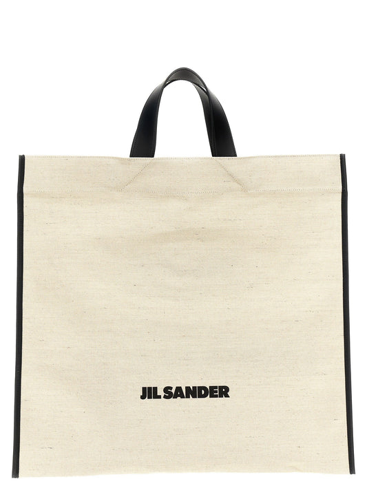 Jil Sander Border Book Tote Square Shopping Bag