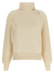 Agnona High Neck Sweater With Zip