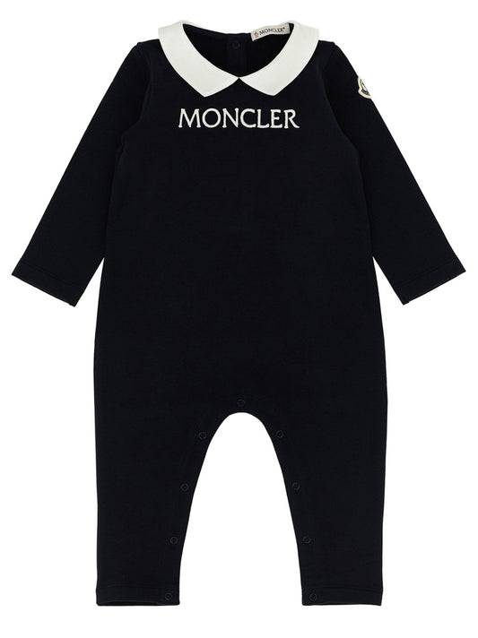 Moncler Enfant Logo Embroidery Jumpsuit