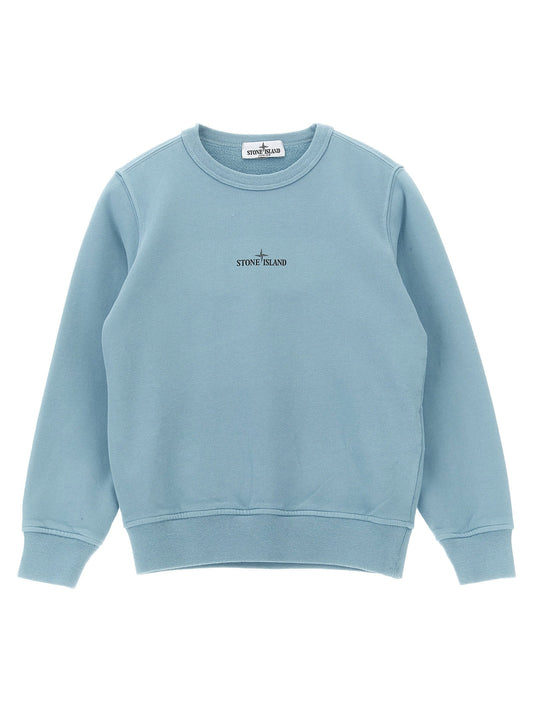 Stone Island Junior Front And Back Print Sweatshirt