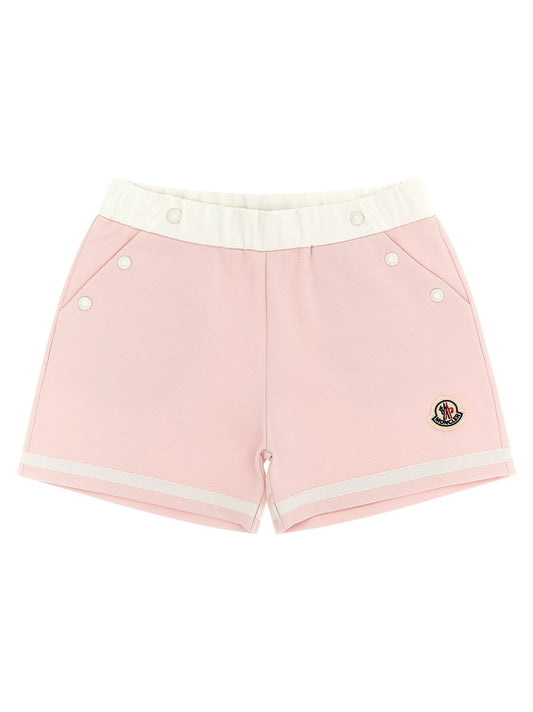 Moncler Enfant Cotton Viscose Bermuda Shorts