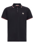 Moncler Tricolor Trim Polo Shirt