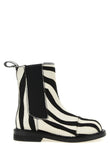Moschino Zebra Pony Ankle Boots
