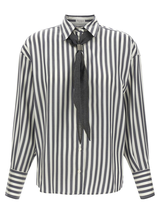 Brunello Cucinelli Shirt With Scarf