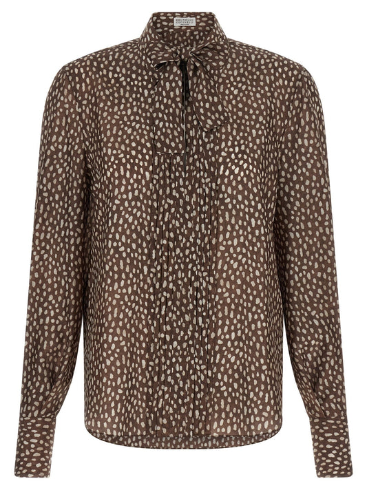 Brunello Cucinelli Lavallière Collar Shirt