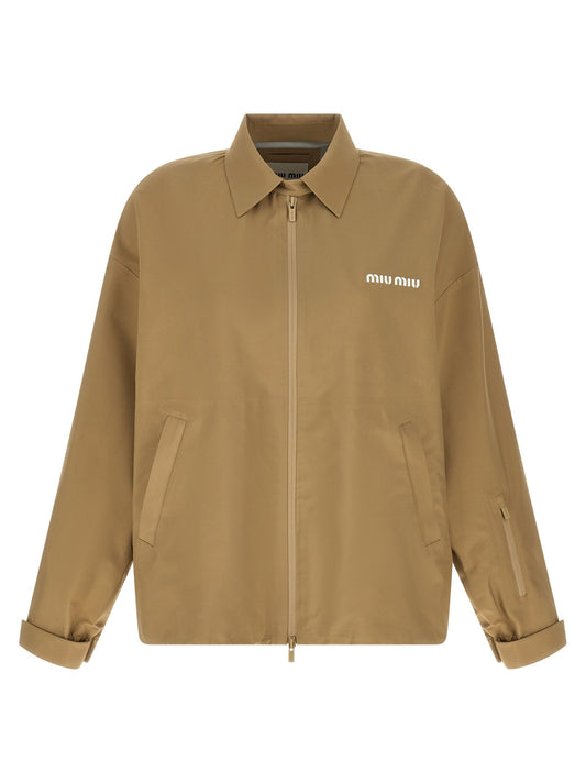 Miu Miu Tech Canvas Windbreaker