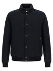 Moorer Janos Bomber Jacket - Acqua Line