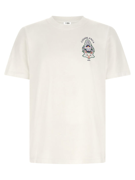 Casablanca Hotel Emblem Print T-shirt