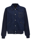 Wales Bonner The Echo Denim Varsity Jacket