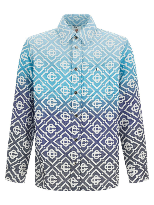 Casablanca Shacket Monogram Gradient Jacquard