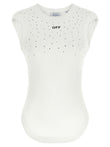 Off White Top Swarowski