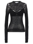 Off White Net Arrow Bralette Top