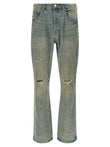 Purple P026 Dirty Fade Rip Boot Jeans