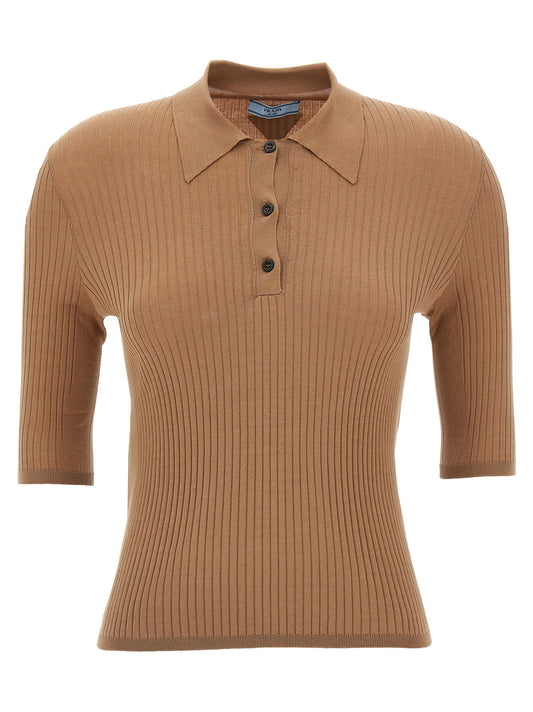Prada Knitted Polo Shirt