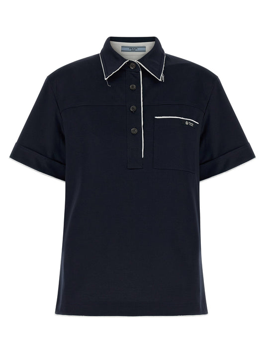 Prada Double-layer Polo Shirt