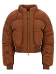 Elisabetta Franchi Down Jacket With Curled Sleeves