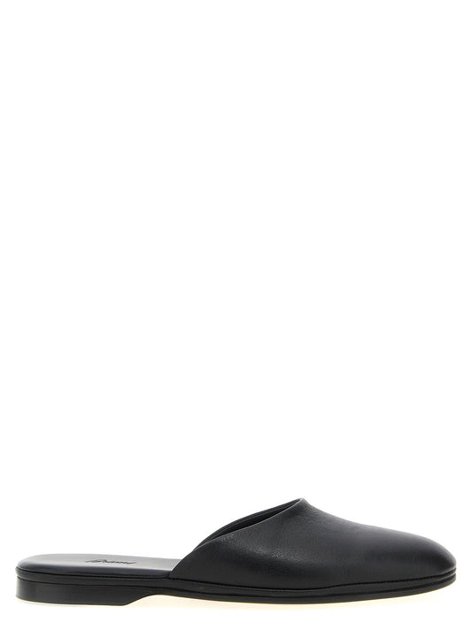 Brioni Leather Sabots
