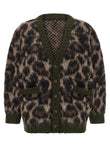R13 Animal Print Cardigan