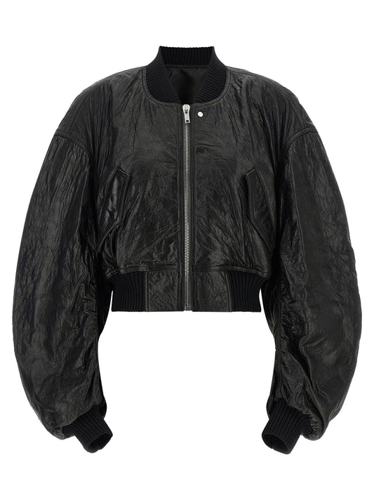 Rick Owens Secchia Cropped Flight Bomber Jacket