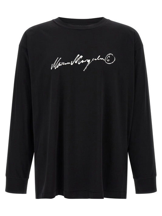 Mm6 Maison Margiela Handwriting Print T-shirt