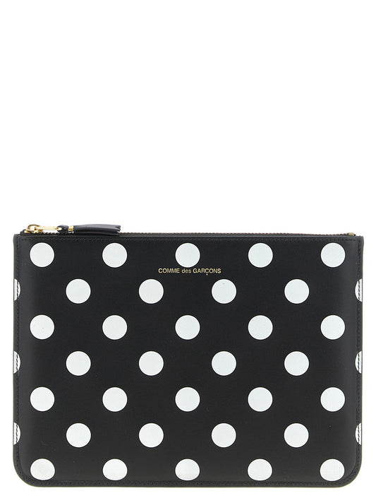 Comme Des Garcons Wallet Polka Dots Printed Wallet