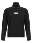 Mm6 Maison Margiela Turtleneck Sweater With Contrast Stitching