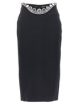 David Koma Puffer Circle Embroidery Skirt
