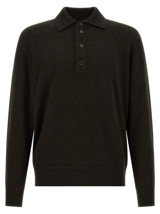 Zegna Wool And Cashmere Polo Shirt